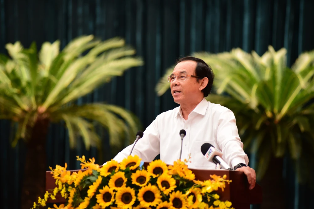 Bí thư Thành ủy Nguyễn Văn Nên nói về việc xử lý nồng độ cồn. Ảnh: THANH THUỲ Bí thư Nguyễn Văn Nên nói về việc kiểm tra nồng độ cồn-bi-thu-nguyen-van-nen-noi-ve-kiem-tra-nong-do-con
