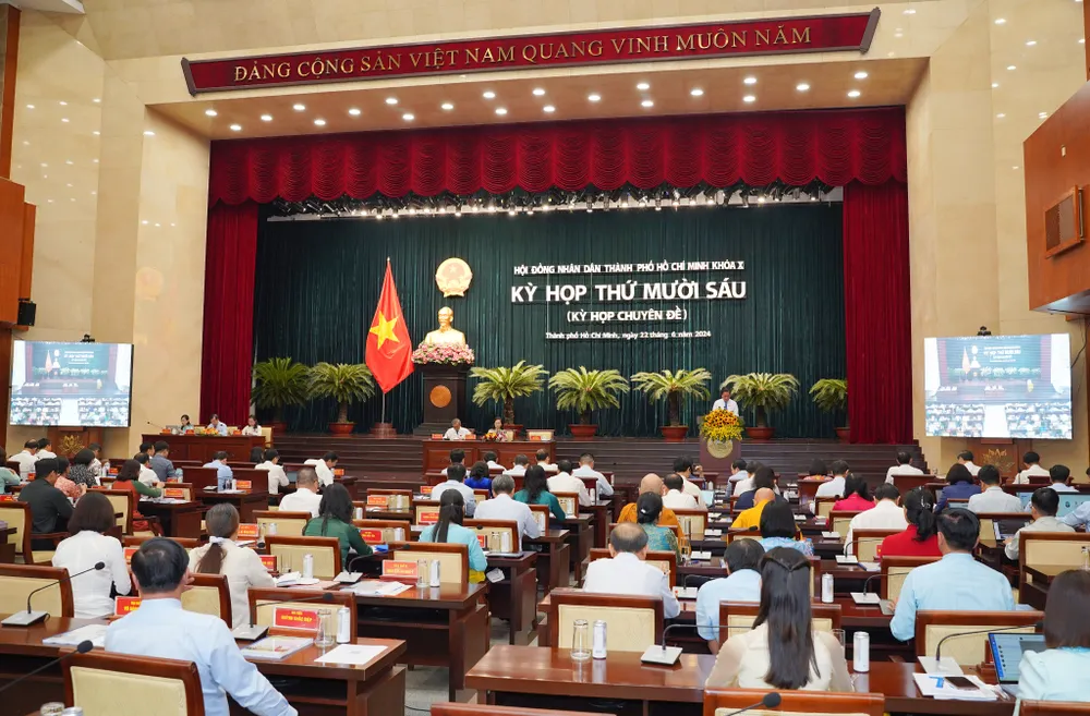 Kỳ họp thứ 16 HĐND TP.HCM quyết định hai nội dung quan trọng. Ảnh: THUẬN VĂN HĐND TP.HCM xem xét mức hỗ trợ cho lực lượng an ninh, trật tự cơ sở -hop-HDND-TP-ve-quy-hoach-an-ninh-co-so3.jpg
