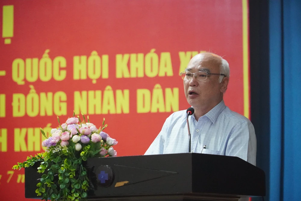 Ủy viên Ban Thường vụ, Trưởng Ban Tuyên giáo Thành ủy TP.HCM Phan Nguyễn Như Khuê trả lời ý kiến cử tri. Ảnh: THANH THÙY Ông Phan Nguyễn Như Khuê: Xem xét đưa nội dung Khu đô thị mới Thủ Thiêm vào chương trình kỳ họp HĐND TP.HCM tới đây-ông-phan-nguyen-nhu-khue-noi-ve-khu-do-thi-moi-thu-thiem-thu-duc.jpg
