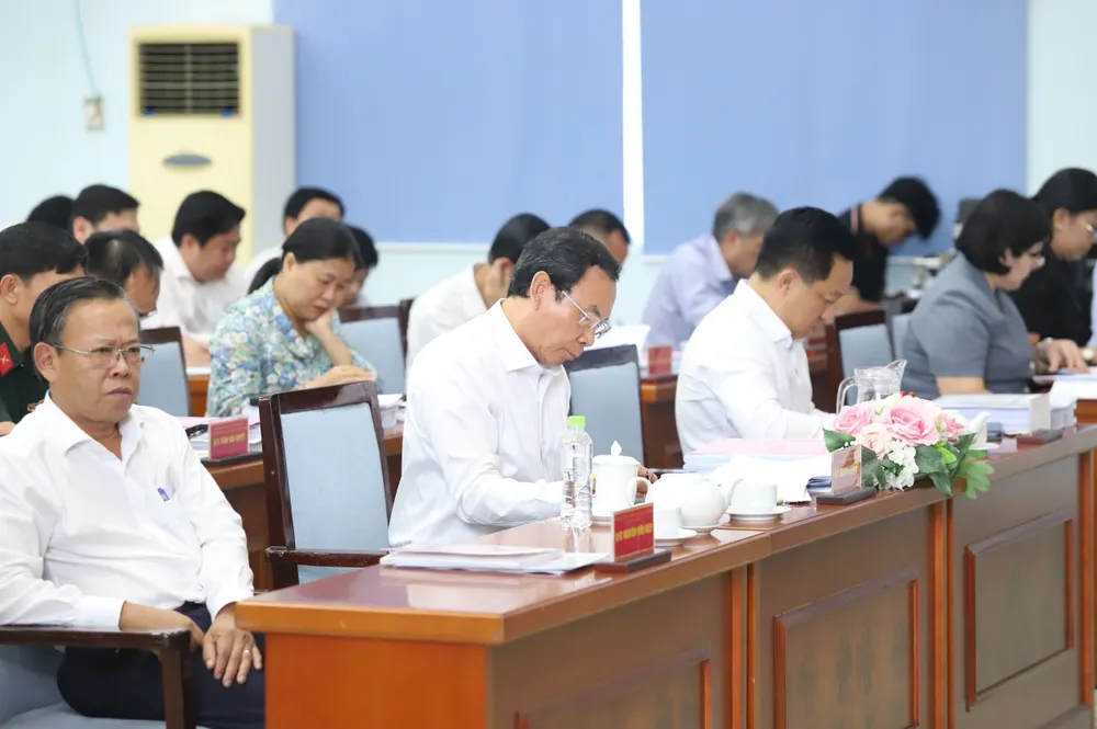 Hội nghị Ban chấp hành đảng bộ TP Thủ Đức diễn ra sáng 11-7. Ảnh: THANH THÙY Bí thư Nguyễn Văn Nên: TP Thủ Đức cần chuẩn bị đội hình nhân sự cho nhiệm kỳ tới-bi-thu-nguyen-van-nen-noi-ve-nhan-du-tp-thu-duc (3).jpg