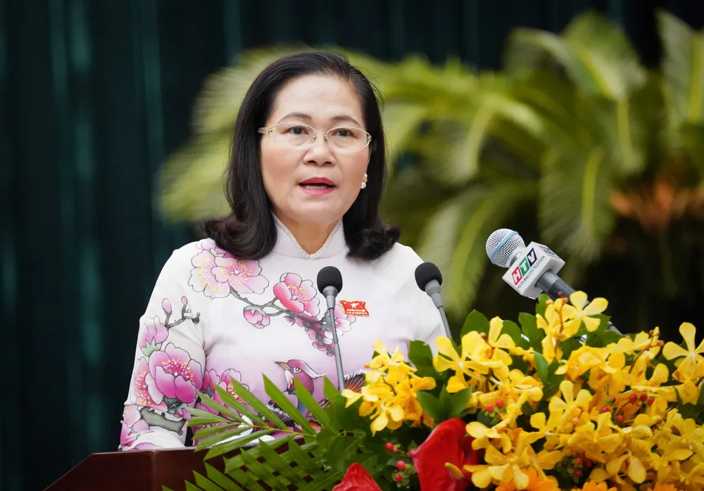Chủ tịch HĐND TP.HCM Nguyễn Thị Lệ làm Trưởng Đoàn Giám sát chuyên đề nghị quyết 98 và về công tác quy hoạch TP.HCM. Ảnh: THUẬN VĂN HĐND TP.HCM giám sát chuyên đề về Nghị quyết 98, công tác quy hoạch trong năm 2025-ky-hop-hdnd-tphcm-giam-at-chuyen-de-nghi-quyet-98-va-quy-hoach-tphcm (5).jpg