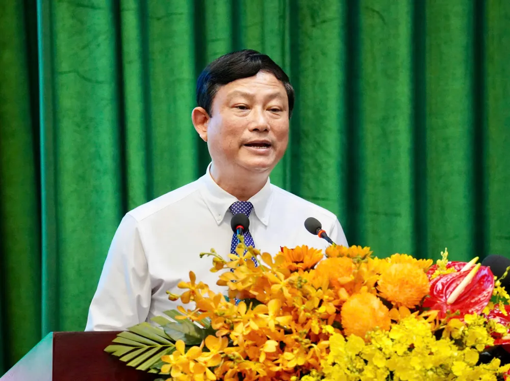 Ông Võ Văn Minh, Phó bí thư Thành ủy, Chủ tịch HĐND TP.HCM được chỉ định làm Bí thư Đảng ủy Đoàn ĐBQH và HĐND TP.HCM. Ảnh: THUẬN VĂN chinh-quyen-dia-phuuong-hai-cap-hdnd-tphcm (2).jpg