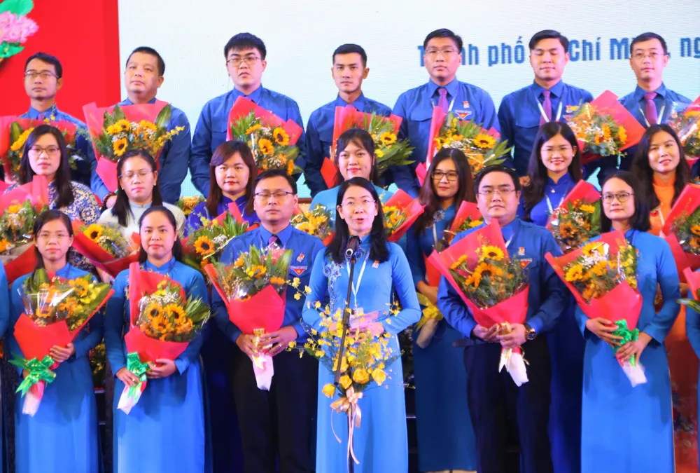 Bà Phan Thị Thanh Phương tái đắc cử Bí thư Thành đoàn TP.HCM. Ảnh: THẢO PHƯƠNG