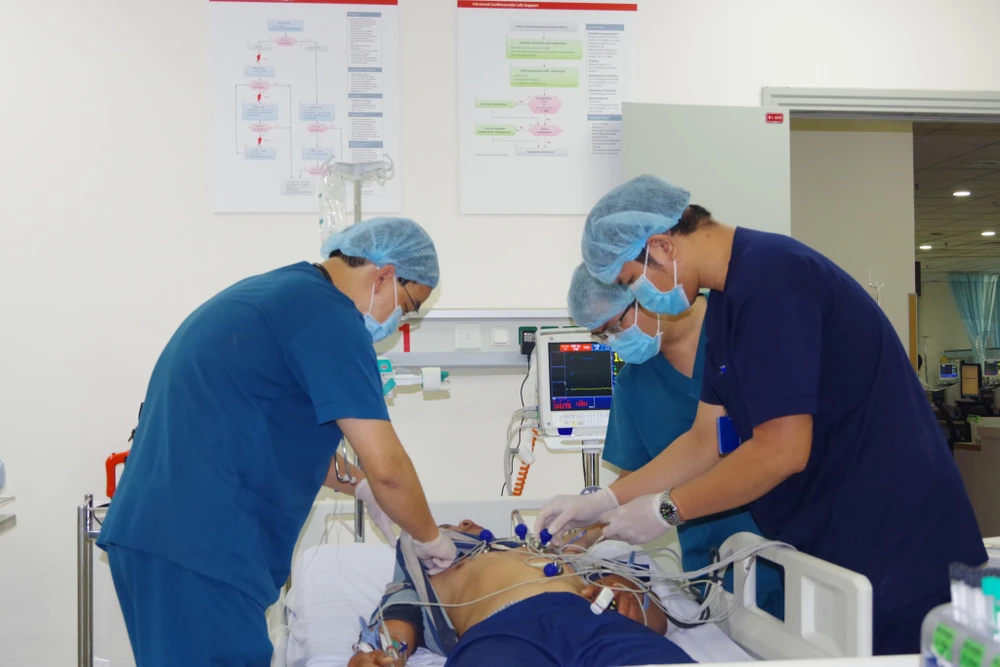 Qua hội chẩn kết luận chẩn đoán BN bị đột quỵ não cấp giờ thứ 65. Ảnh: BVCC