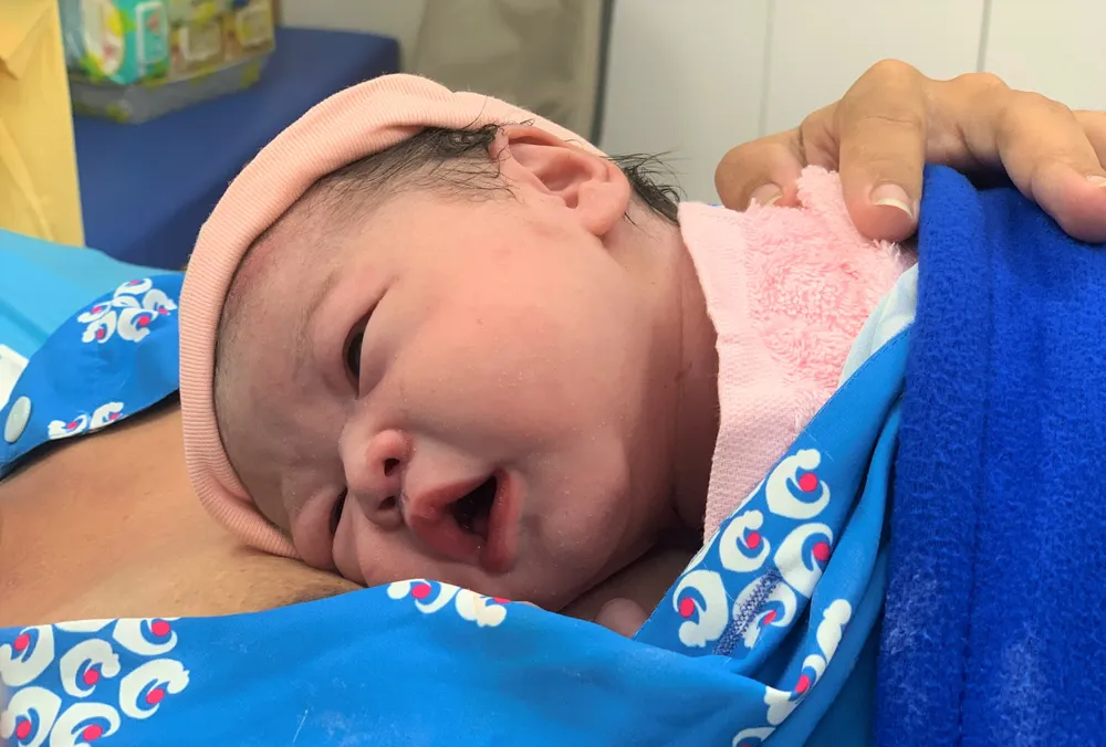 Thiên thần nhỏ đáng yêu được sinh ra tại Bệnh viện Từ Dũ. Ảnh: THẢO PHƯƠNG