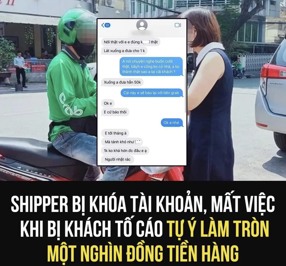 Vụ việc nam shipper tự ý kê tiền đơn hàng đang gây xôn xao dư luận trong thời gian vừa qua. Ảnh: BOM Money.