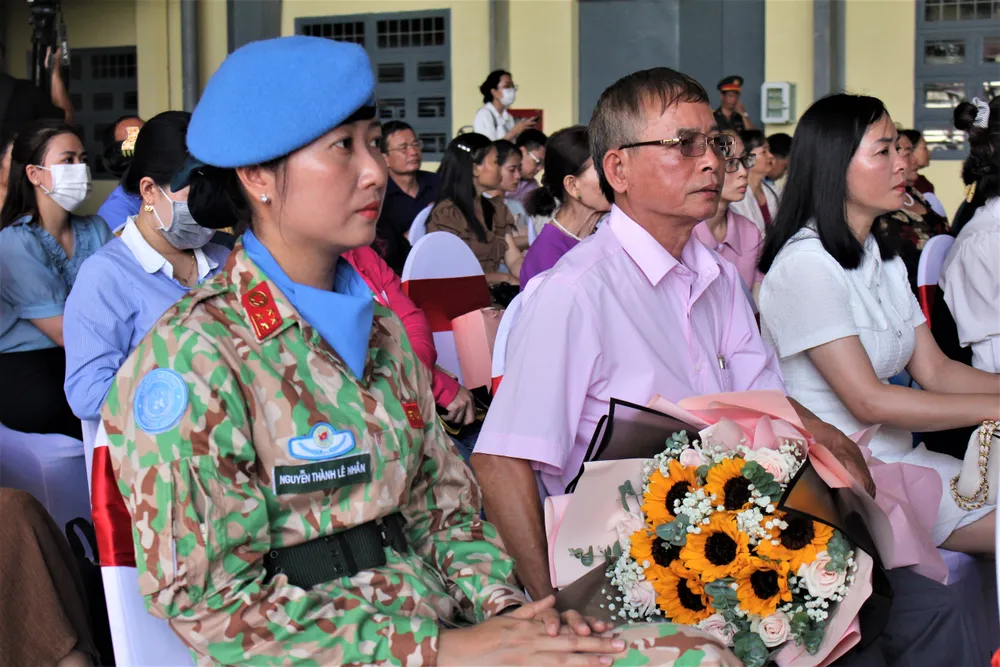 Chị Nguyễn Thành Lê Nhân cũng là một trong các nữ quân nhân tham gia nhiệm vụ gìn giữ hòa bình Liên hợp quốc lần này.