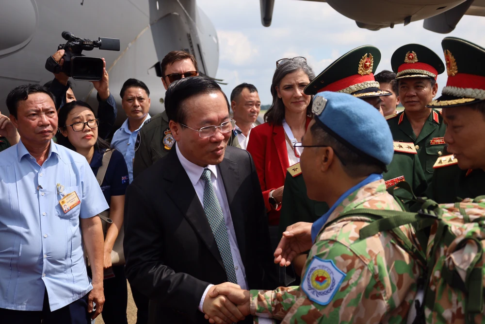 Chủ tịch nước dự Lễ xuất quân thực hiện nhiệm vụ gìn giữ hòa bình Liên hợp quốc ảnh 3