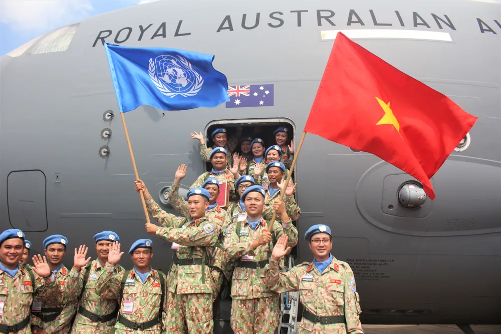 Đội Công binh số 2 đi làm nhiệm vụ Gìn giữ hòa bình Liên hợp quốc với quân số 203 người. Trong đó 184 chính thức và 19 dự bị bao gồm 27 sĩ quan, 176 quân nhân chuyên nghiệp và 19 nữ quân nhân.