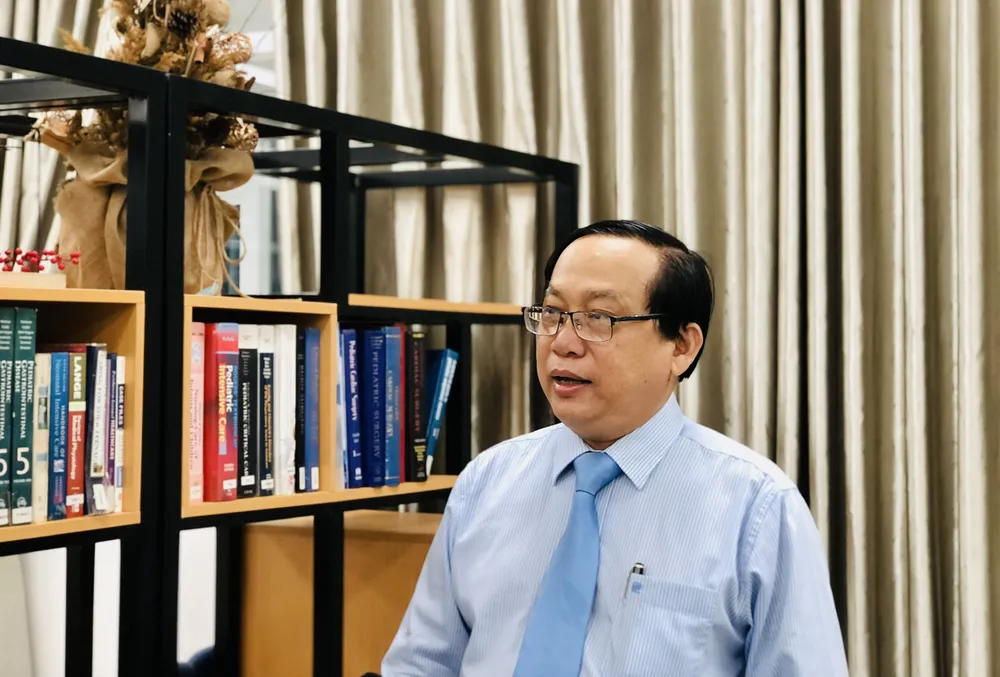 PGS-TS-BS Nguyễn Thanh Hùng, Giám đốc BV Nhi đồng 1. Ảnh: THẢO PHƯƠNG PGS-TS-BS Nguyễn Thanh Hùng, Giám đốc BV Nhi đồng 1. Ảnh: THẢO PHƯƠNG