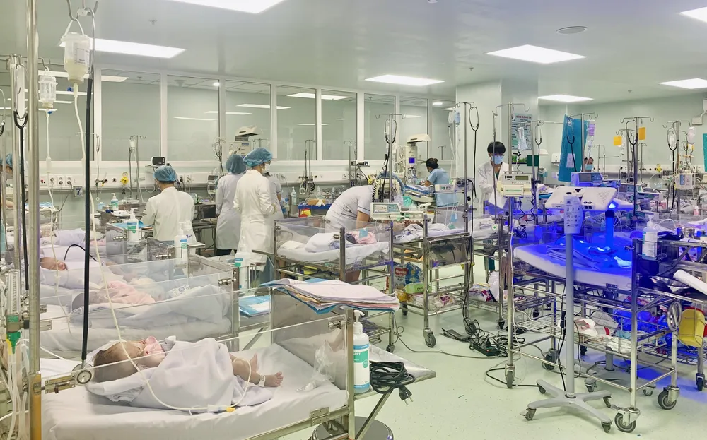 Khoa Sơ sinh, BV Nhi đồng 1. Ảnh: THẢO PHƯƠNG buou-mau2.jpg