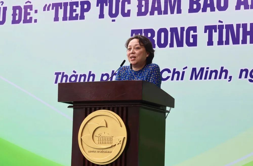 Bà Phạm Khánh Phong Lan, Giám đốc Sở An toàn thực phẩm TP.HCM. Ảnh: TRẦN MINH an-toan-thuc-pham5.jpg