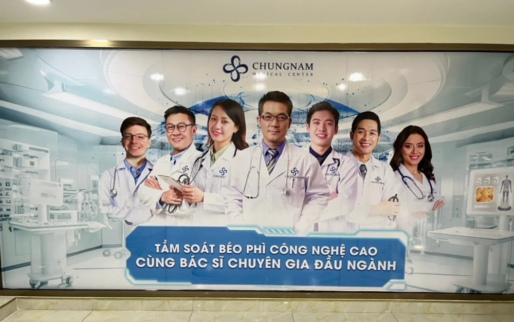 Công ty ChungNam quảng cáo giảm béo chuẩn y khoa trái phép. Ảnh: SYT giảm béo chuẩn y khoa - 1