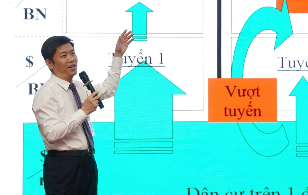 PGS.TS.BS Nguyễn Thanh Hiệp, Hiệu trường Trường Đại học Y khoa Phạm Ngọc Thạch chia sẻ tại hội nghị. Ảnh: THẢO PHƯƠNG chăm sóc sức khỏe - 2