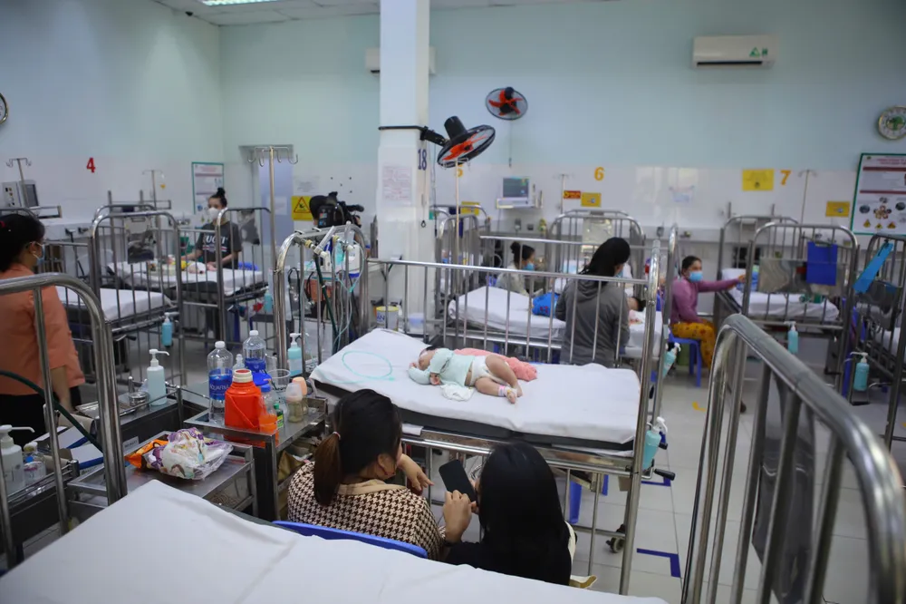 Bệnh hô hấp ở trẻ đang có xu hướng tăng. Ảnh: NGUYỆT NHI benh-ho-hap-6.jpg