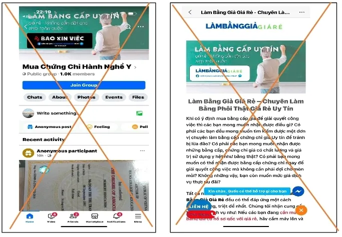 làm giả chứng chỉ hành nghề