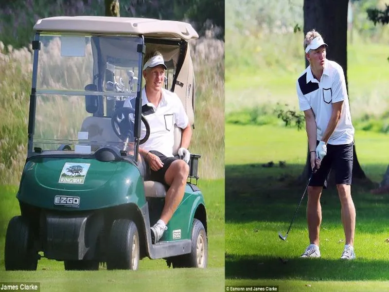Bastian Schweinsteiger chơi golf 