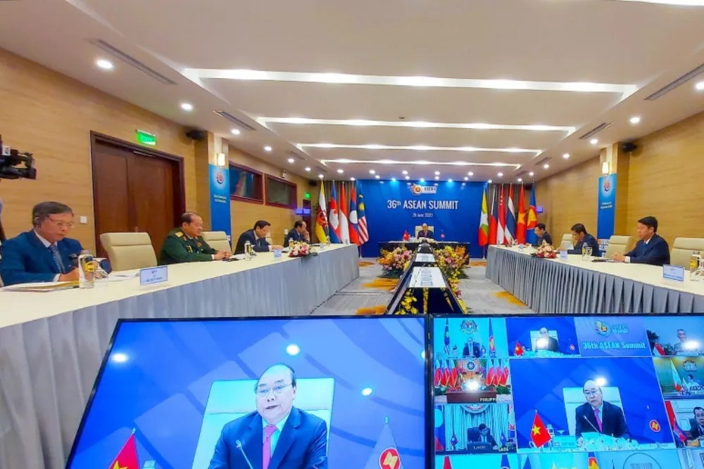 Phiên trực tuyến đầu tiên của ASEAN
