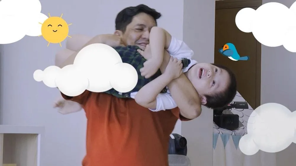 Đạo diễn Đức Thịnh gặp nhiều sự cố khi chăm con. Ảnh: NSX Đạo diễn Đức Thịnh gặp nhiều sự cố khi chăm con. Ảnh: NSX