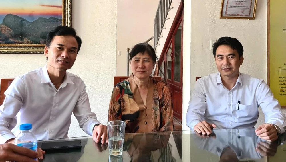 Bà Nguyễn Thị Bích Liên, tại trụ sở Ban Quản lý di tích và rừng quốc gia Yên Tử. Ảnh: BQLYT