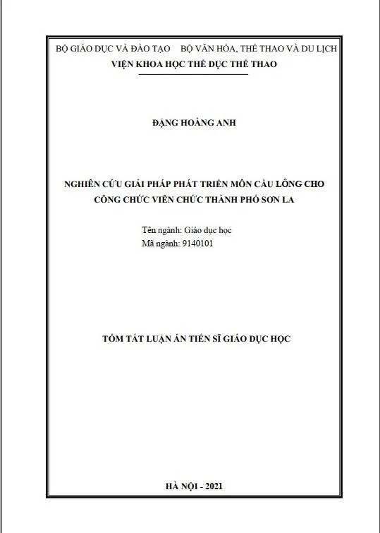 Bìa luận án. Ảnh chụp màn hình. Bìa luận án. Ảnh chụp màn hình.