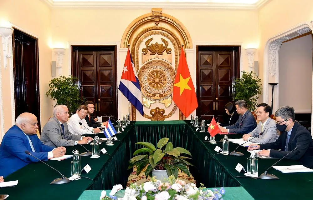 Phiên Tham khảo chính trị lần thứ VII giữa hai Bộ Ngoại giao. Ảnh: TG&VN Phiên Tham khảo chính trị lần thứ VII giữa hai Bộ Ngoại giao. Ảnh: TG&VN