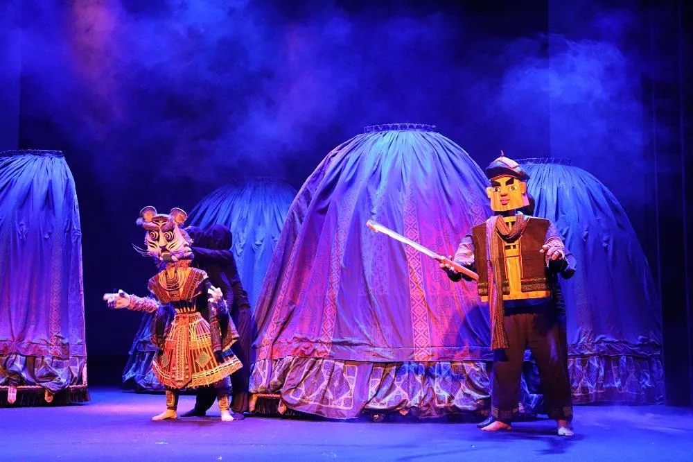 Bản tình ca trên núi- Vở diễn của Nhà hát Múa rối Việt Nam tham dự Liên hoan. Ảnh: VT Bản tình ca trên núi- Vở diễn của Nhà hát Múa rối Việt Nam tham dự Liên hoan. Ảnh: VT