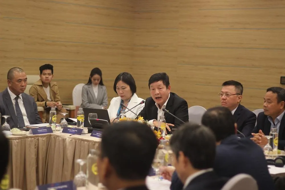 Ông Trương Gia Bình, Ban Nghiên cứu Phát triển Kinh tế tư nhân phát biểu tại tọa đàm. Ảnh: VT