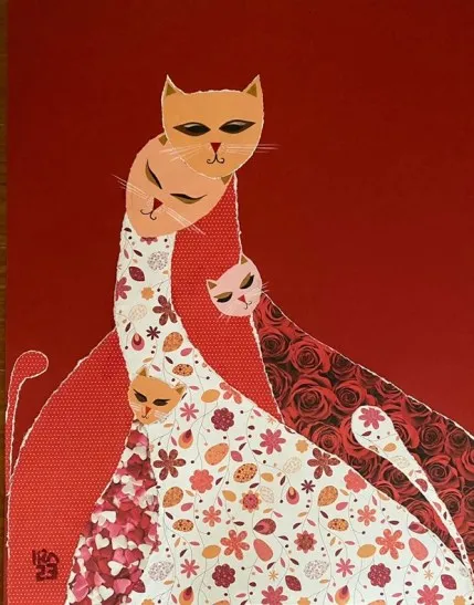 Hình tượng mèo trong nét bút của tác giả Hoàng Phương Liên. Hình tượng mèo trong nét bút của tác giả Hoàng Phương Liên.