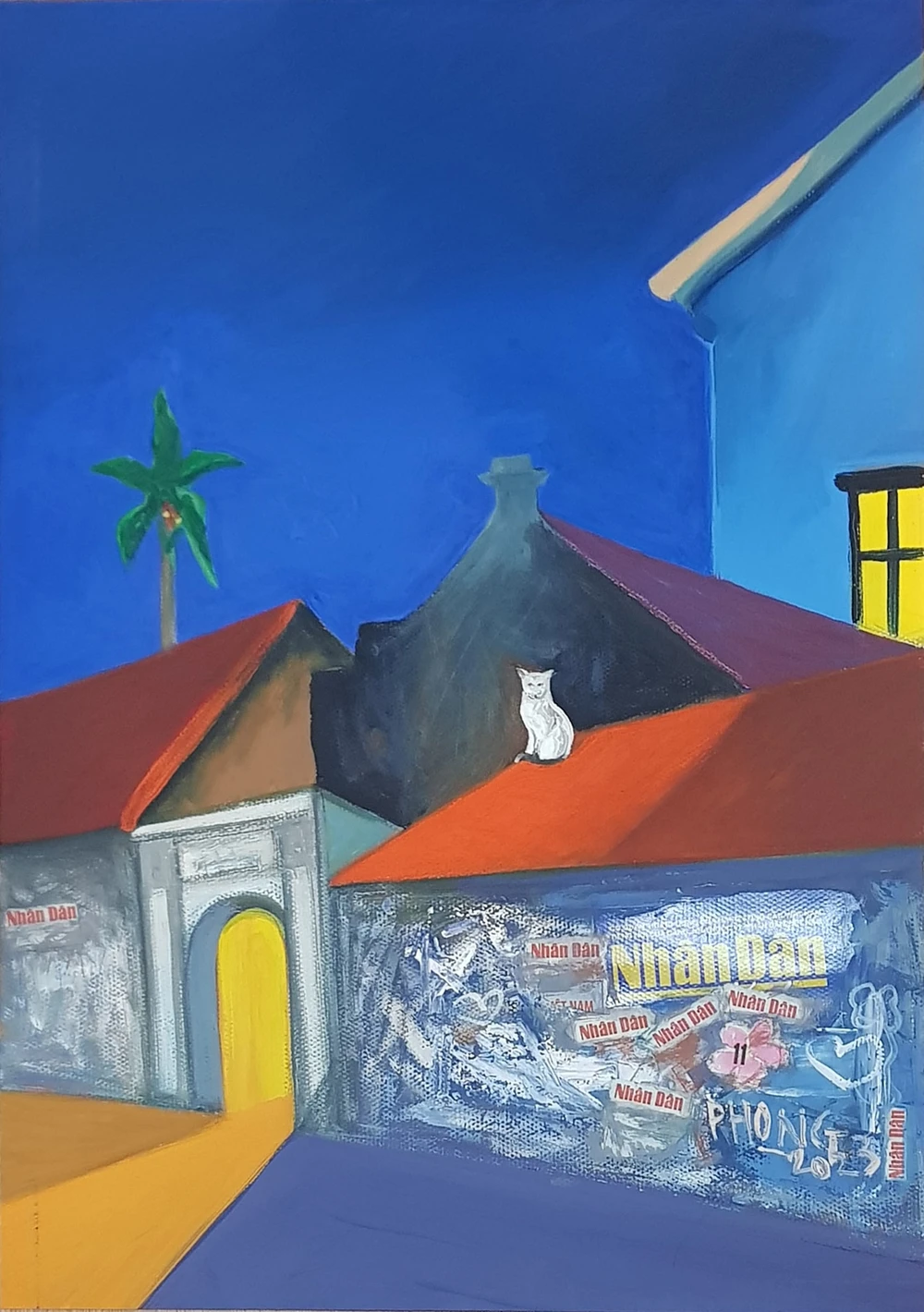 ‘Đêm Quý Mão’ tranh Đào Hải Phong. Ảnh: BTC.