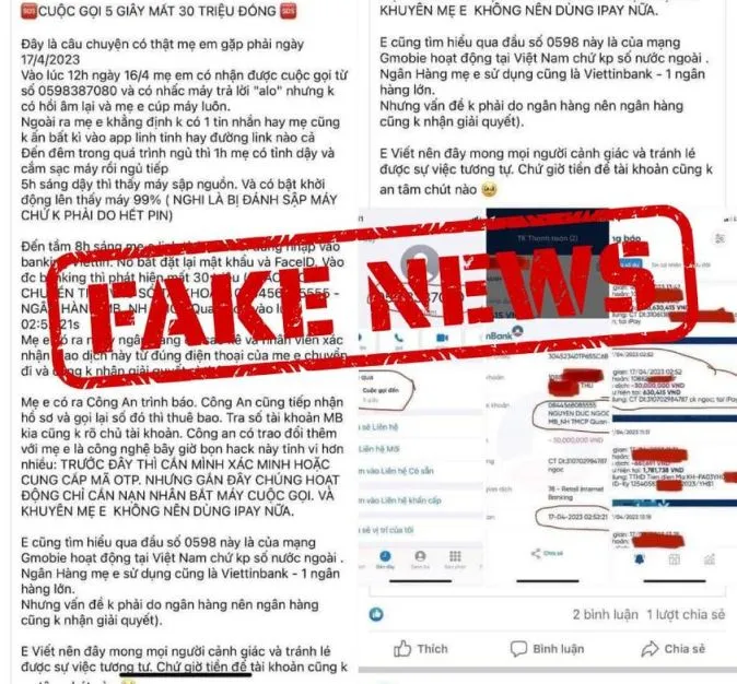 NCSC khẳng định: “Điều này hoàn toàn sai sự thật”.