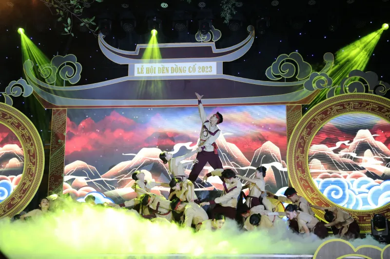 Trích đoạn sử thi Hội thề Trung Hiếu đền Đồng Cổ.