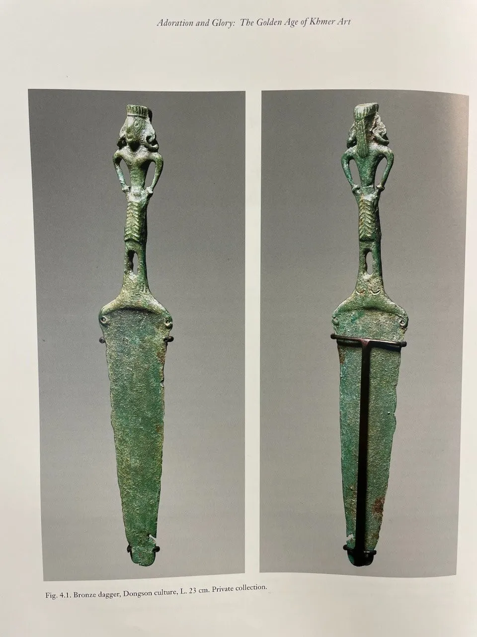 Dao găm đồng, cán hình người thuộc thời kỳ Văn hóa Đông Sơn nằm trong danh sách các hiện vật sẽ được hoàn trả về Việt Nam. Ảnh: Cục Di sản văn hóa.