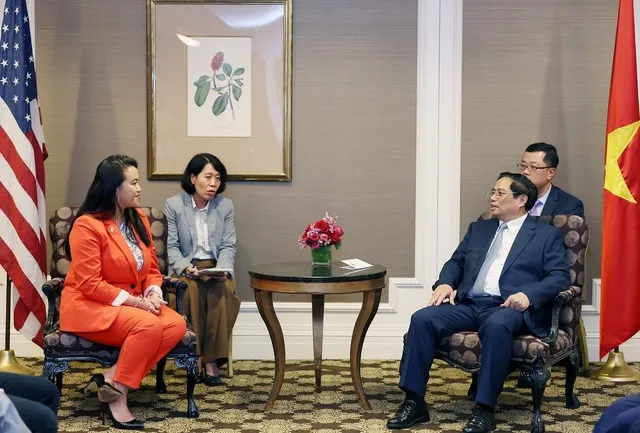 Thủ tướng Phạm Minh Chính tại buổi tiếp. Ảnh: VGP. thu-tuong-tiep-chinh-tri-gia.jpg