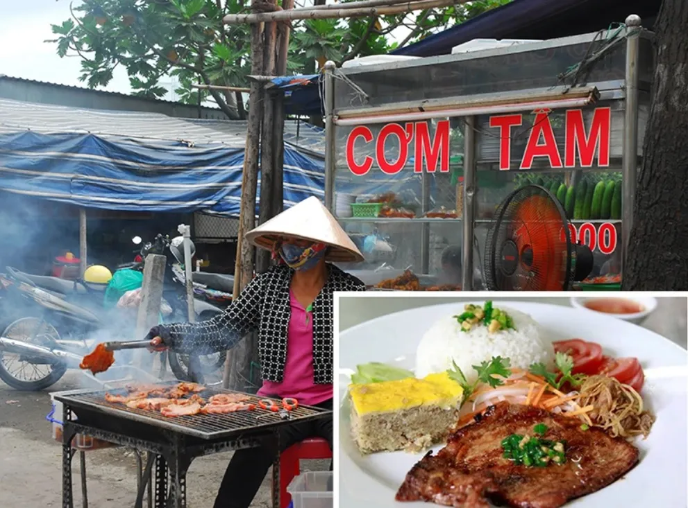 Cơm tấm là một trong những món ăn được ưa chuộng nhất ở miền Nam. Ảnh: HTD. com-tam.jpg