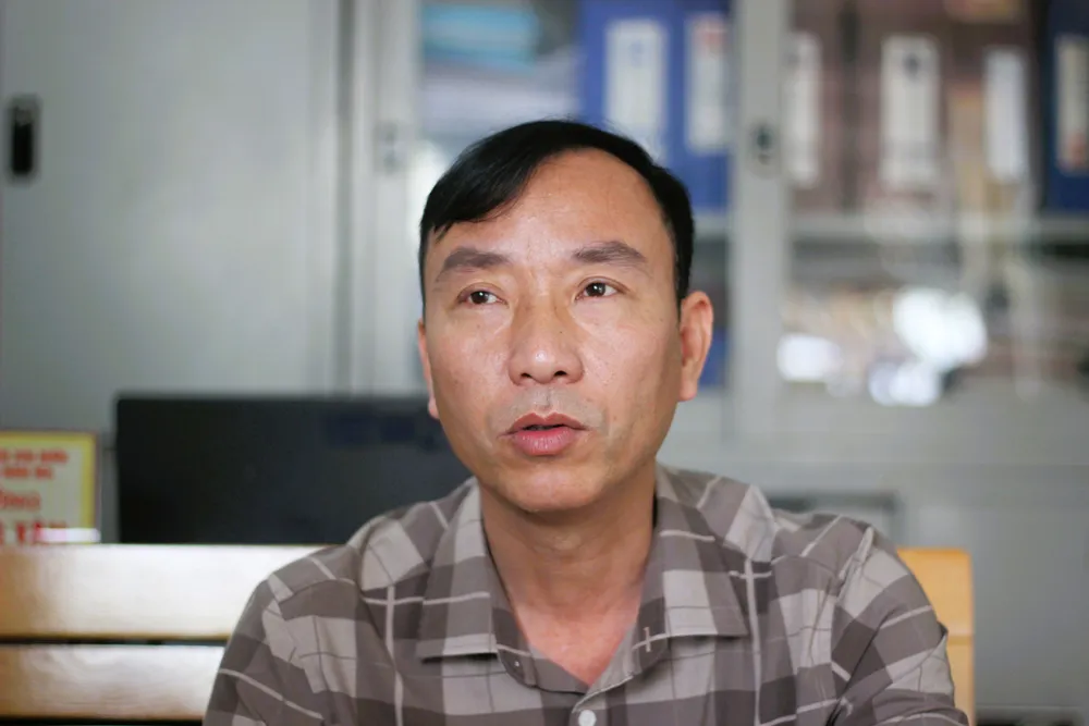 Thầy Trần Phúc Tân, Hiệu trưởng trường Phổ thông Dân tộc bán trú Trung học Cơ sở Nàn Ma, huyện Xín Mần. Ảnh: VIẾT THỊNH. tảo hôn