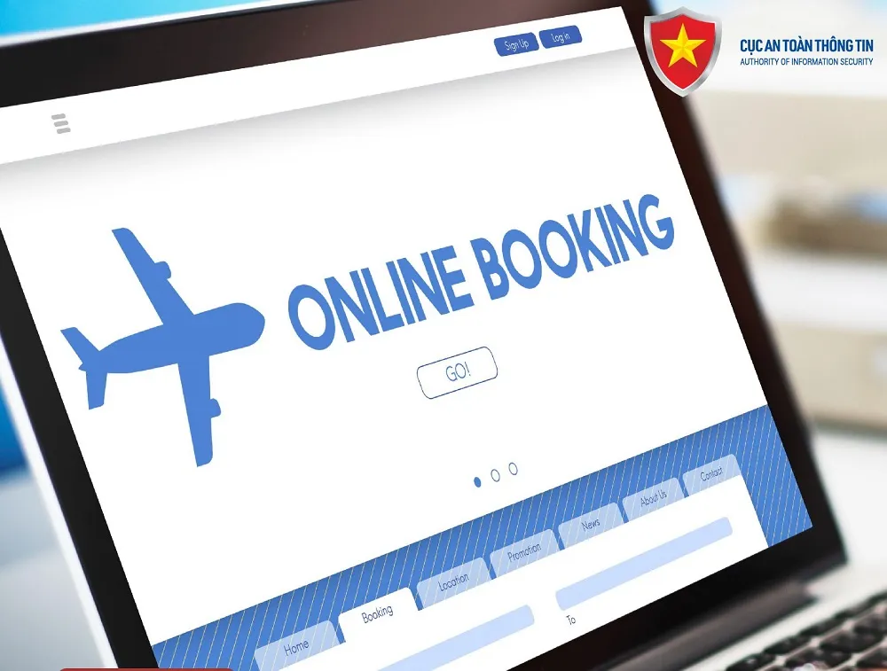 Khi khách hàng đến sân bay hay địa điểm du lịch thì mới biết mình đã bị lừa. Ảnh: Cục ATTT. vé máy bay giá rẻ