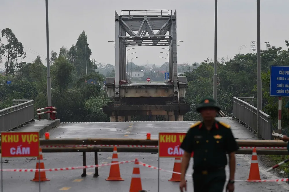 Vị trí cầu Phong Châu. Bộ Quốc phòng: