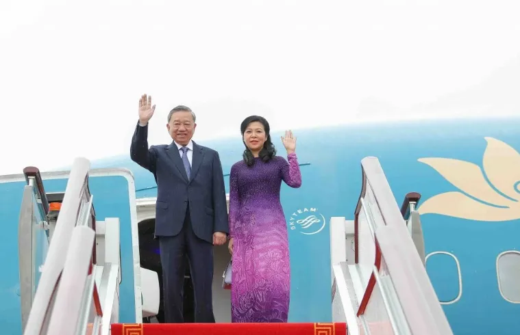 Tổng Bí thư, Chủ tịch nước Tô Lâm và Phu nhân. Ảnh: NGUYỄN HỒNG. Tổng Bí thư, Chủ tịch nước