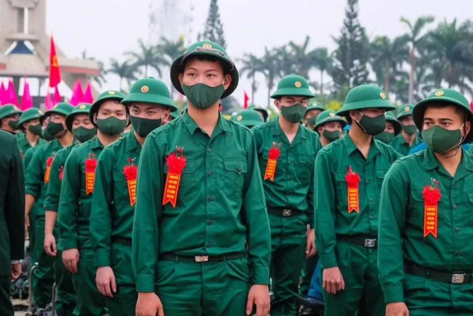 Công dân thực hiện nghĩa vụ quân sự. Ảnh: PLO. nghĩa vụ quân sự