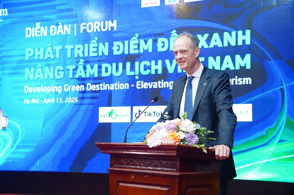 Ông Patrick Haverman, Phó Trưởng đại diện thường trú UNDP tại Việt Nam. chuyen-doi-xanh-khong-con-la-lua-chon-ma-la-yeu-cau-tat-yeu-cua-nganh-du-lich-2.JPG