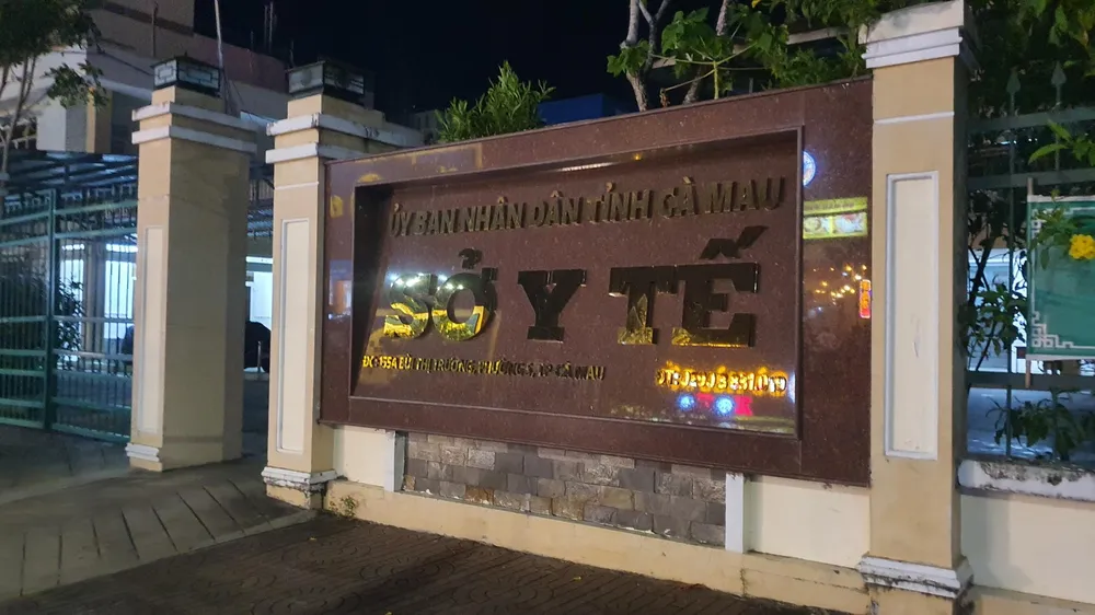 Sở y tế tỉnh Cà Mau liên quan trong vụ đấu thầu kit test Việt Á. Ảnh: TRẦN VŨ