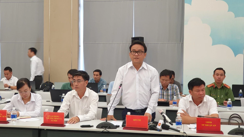 Ông Huỳnh Minh Chín, Phó Giám đốc Sở Y tế tỉnh Bình Dương