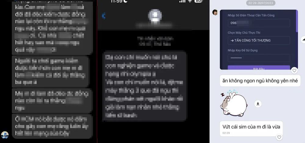 Hàng trăm cuộc gọi, tin nhắn khủng bố anh T liên tục trong nhiều ngày. Ảnh chụp màn hình Hàng trăm cuộc gọi, tin nhắn khủng bố anh T liên tục trong nhiều ngày. Ảnh chụp màn hình