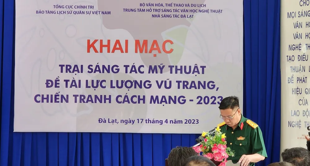 Trại sáng tác kéo dài 2 tuần, bắt đầu từ ngày 17-4. Ảnh: VT