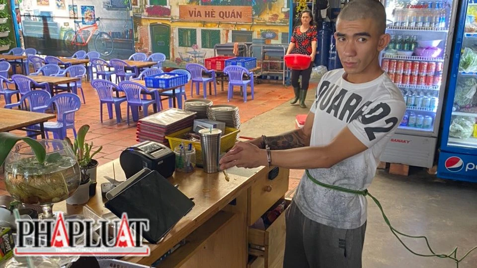 Vũ gây ra nhiều vụ trộm ở quán cà phê trên đại bàn TP bảo Lộc. Ảnh: VT