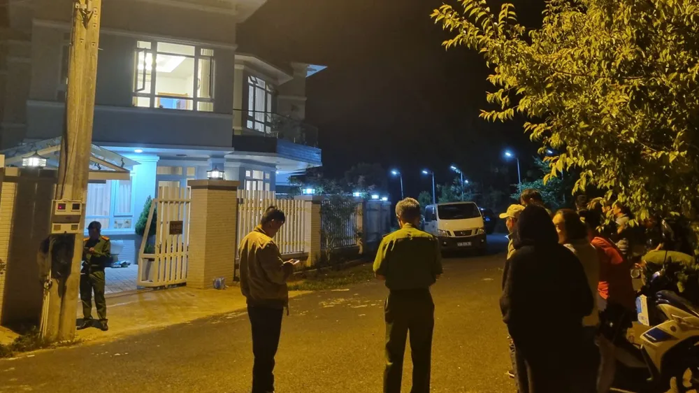 Hiện trường vụ án mạng. Ảnh: VT