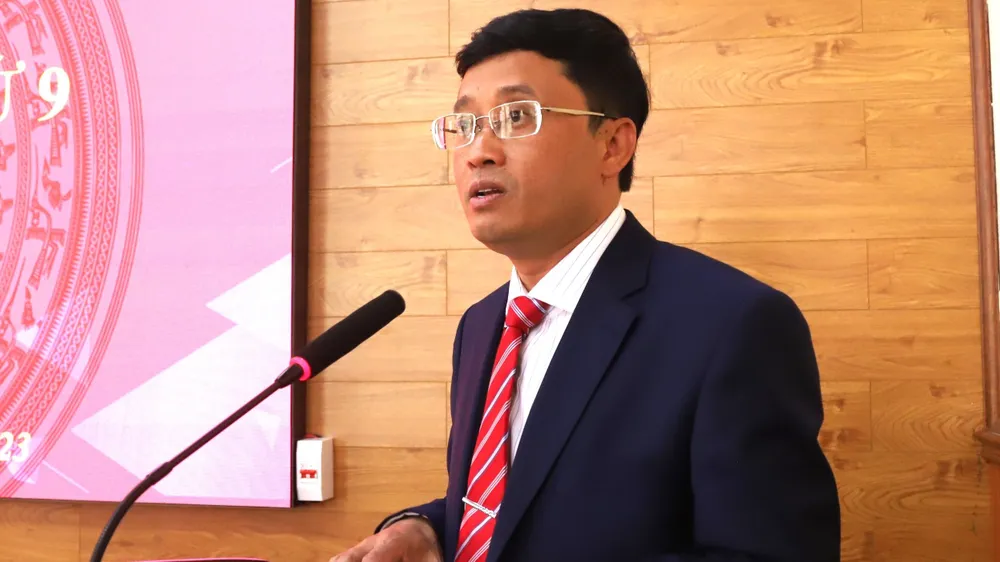 Tân Chủ tịch UBND huyện Bảo Lâm Trương Hoài Minh. Ảnh: VT