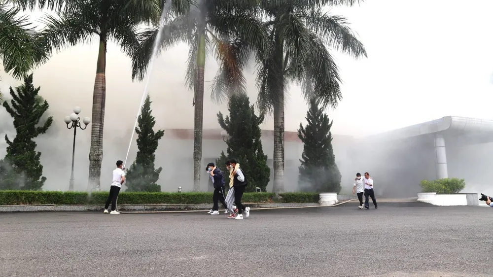 350 người được huy động tham gia buổi diễn tập