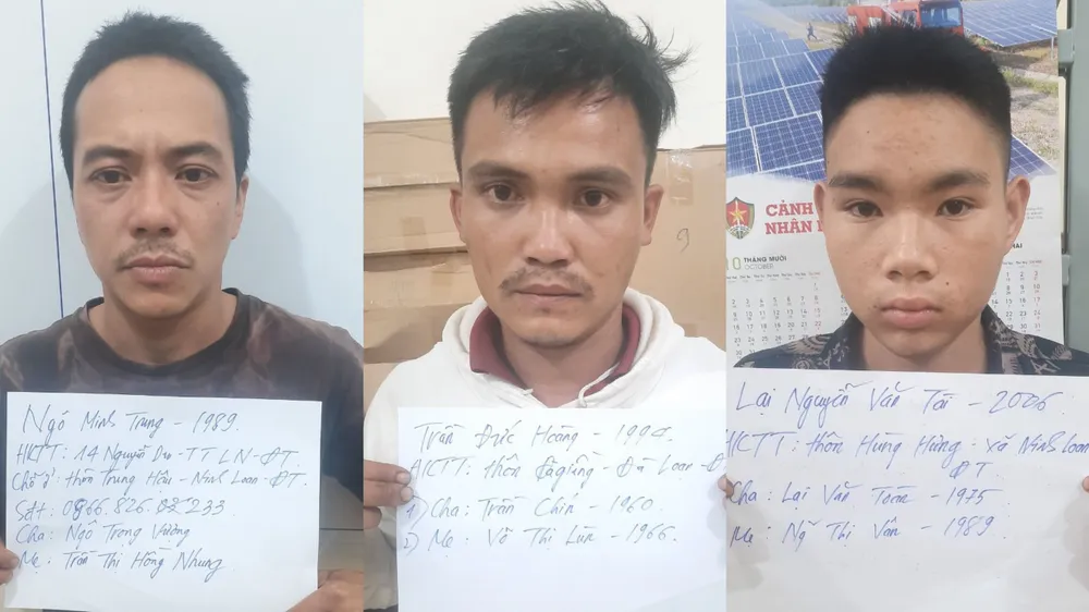 3 kẻ đào đường bị phát hiện.